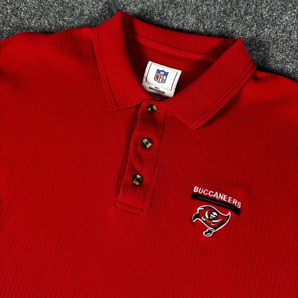 Vintage Tampa Bay Buccaneers Polo NFL Size L Y2K 90s